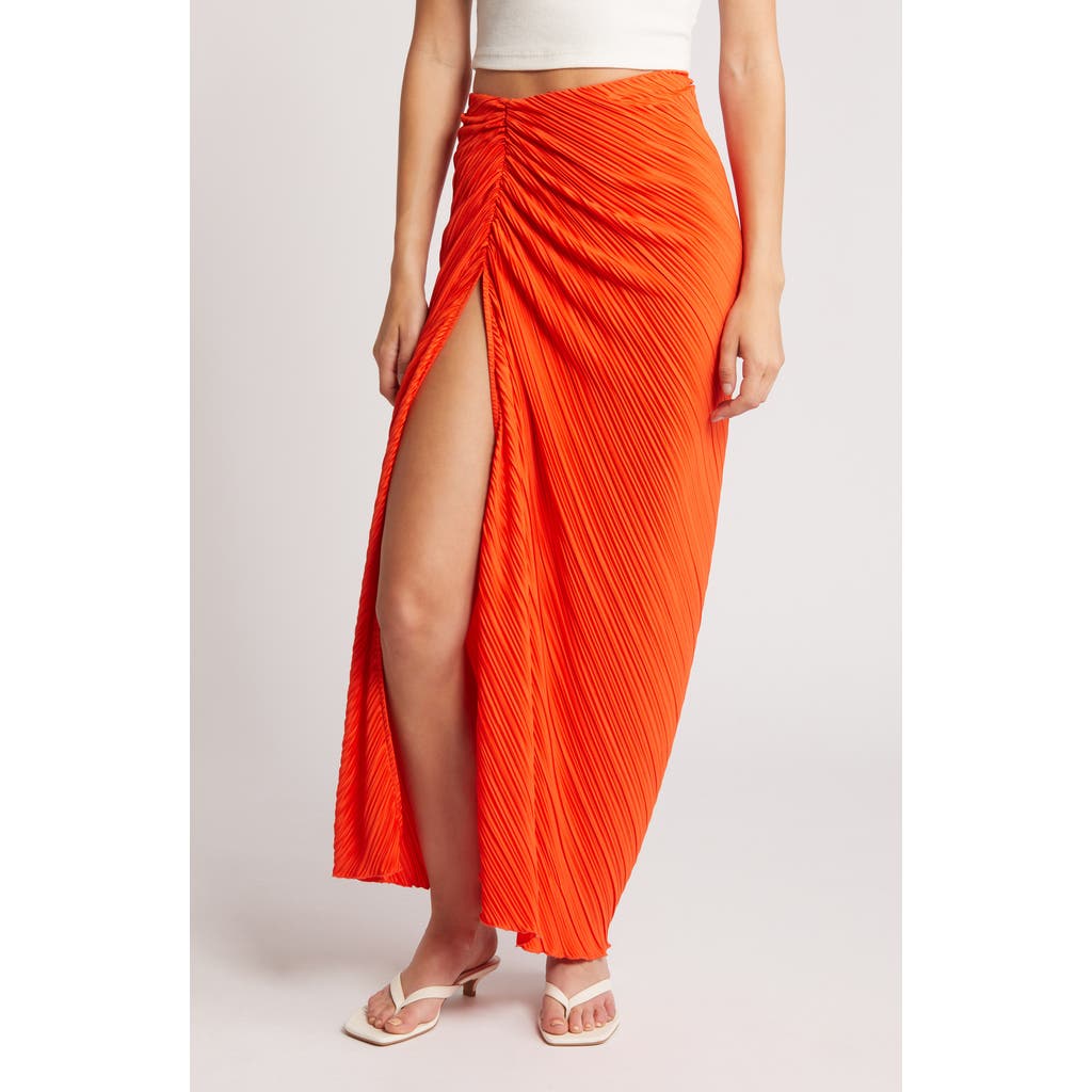 GOOD AMERICAN GOOD AMERICAN PLISSÉ SARONG MAXI SKIRT
