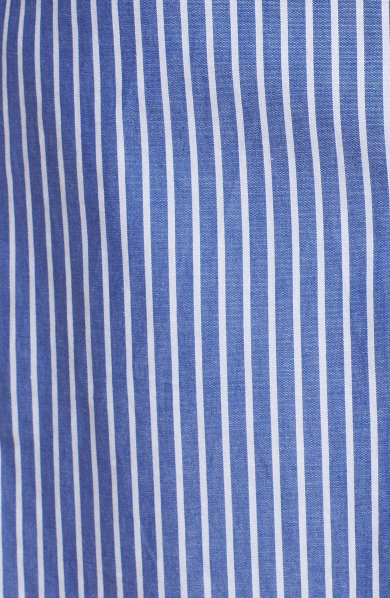 Love, Fire Tie Front Stripe Shirtdress, Alternate, color, 