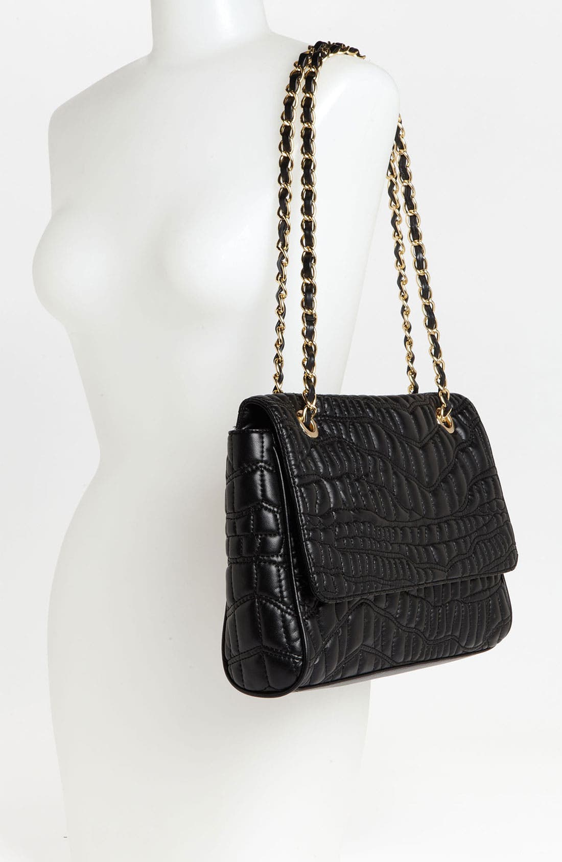 Cesca Quilted Shoulder Bag, Alternate, color, 