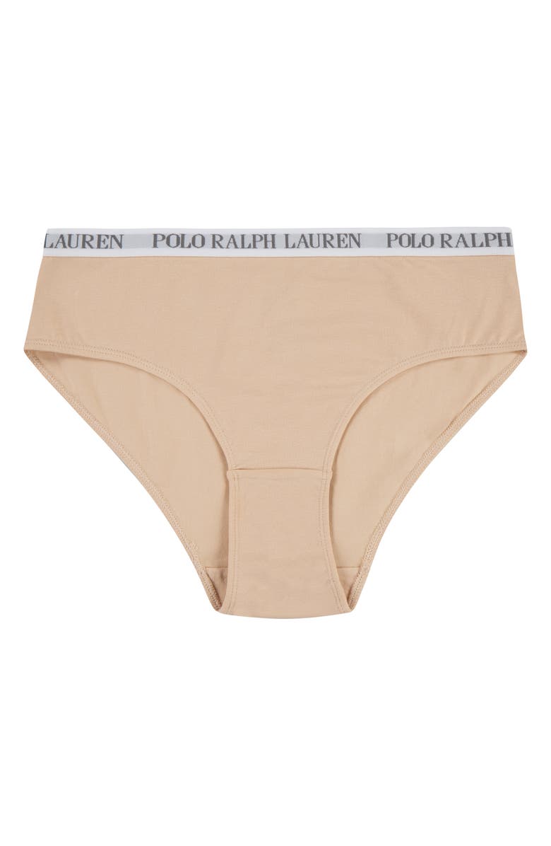 Ralph Lauren Kids' Assorted 3-Pack Bikini Briefs, Alternate, color, Light Cream