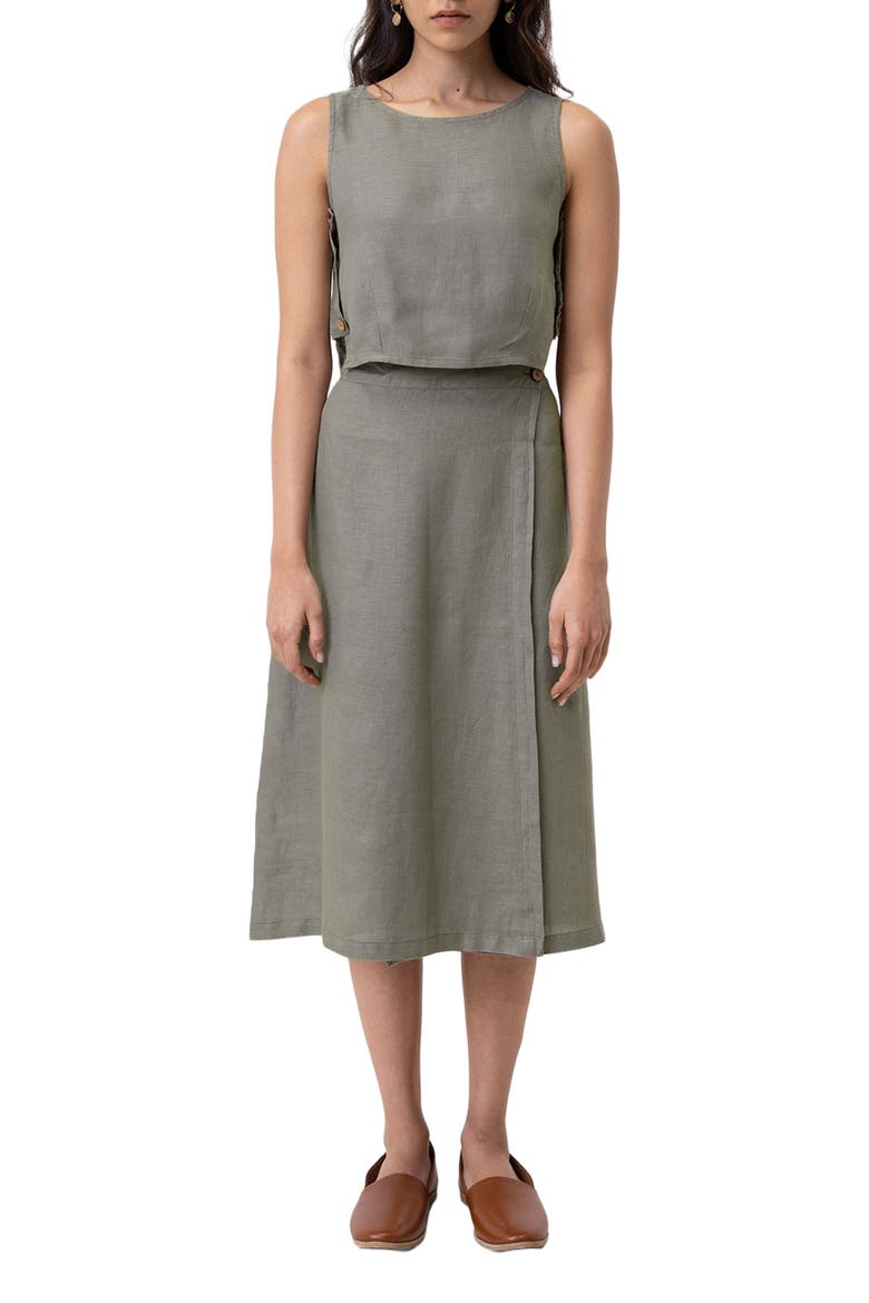 Boxy Crop Top, Main, color, Hemp Dark Green