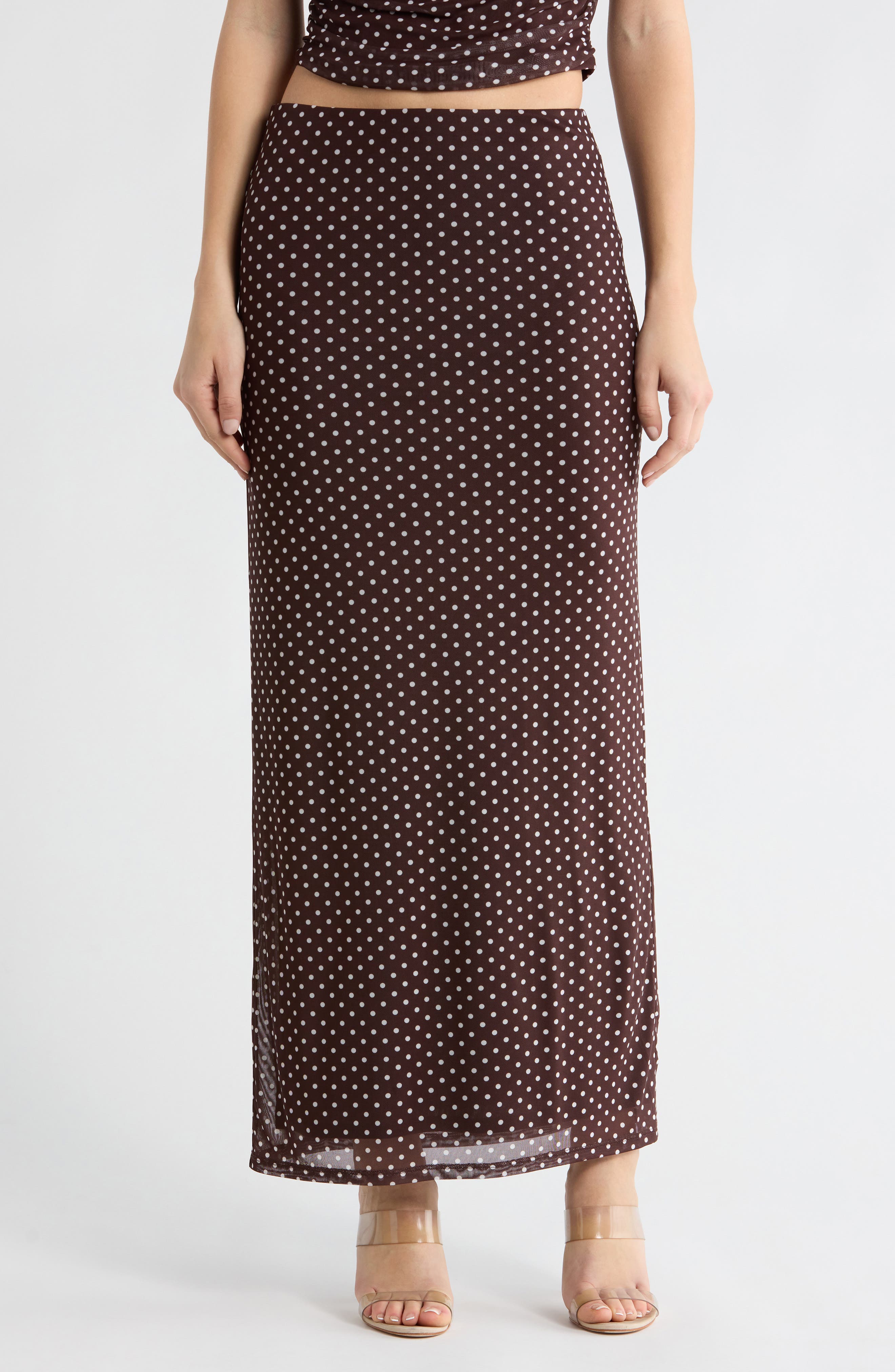 Leith Mesh Maxi Skirt