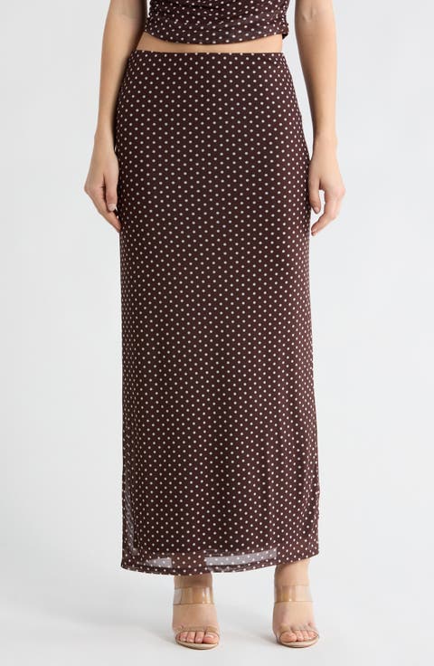 Mesh Maxi Skirt