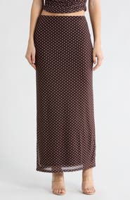 Leith Mesh Maxi Skirt