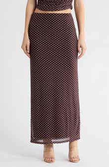 Leith Mesh Maxi Skirt