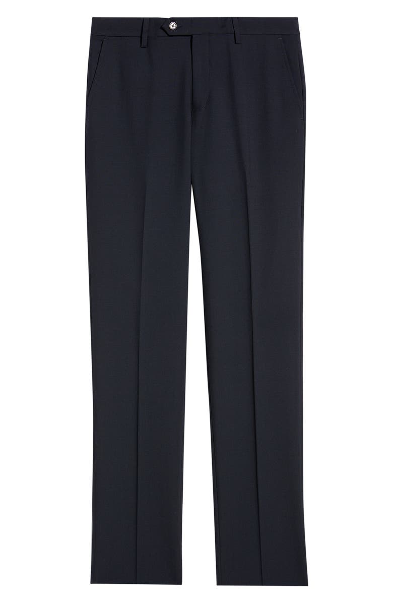 Berle Flat Front Tropical Weight Wool Dress Pants, Main, color,