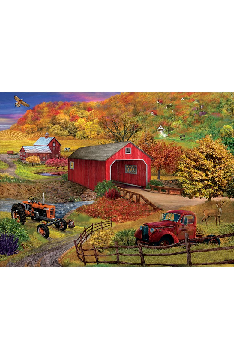 Sunsout Bridge Crossing 1000 piece Jigsaw Puzzle for Adults, Main, color, Multicolor