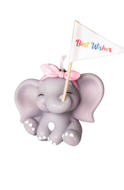 Southlake gifts Baby Elephant Candle in Girl  product