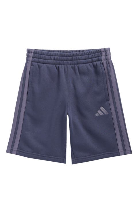 Kids' 3-Stripe Fleece Shorts (Big Kid)
