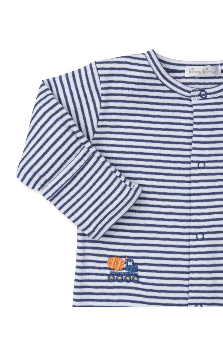 Kissy Kissy Pima Cotton Footie, Alternate, color, 