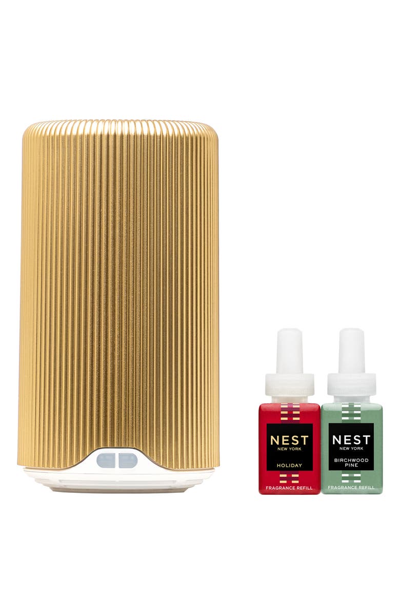 NEST New York x NEST NEW YORK Pura Plus<sup>™</sup> Smart Fragrance Diffuser + Holiday & Birchwood Pine Refills, Alternate, color,