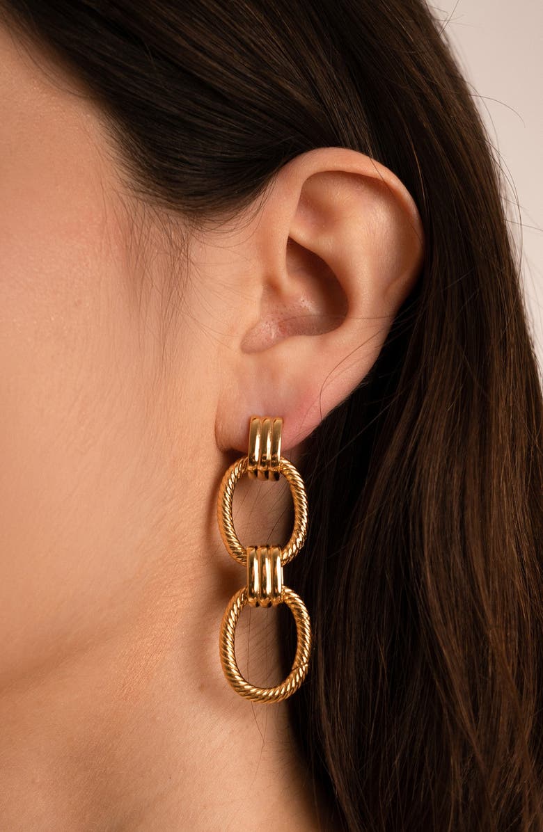 Samantha Siu - New York Glistening Desert Earrings, Alternate, color, Gold