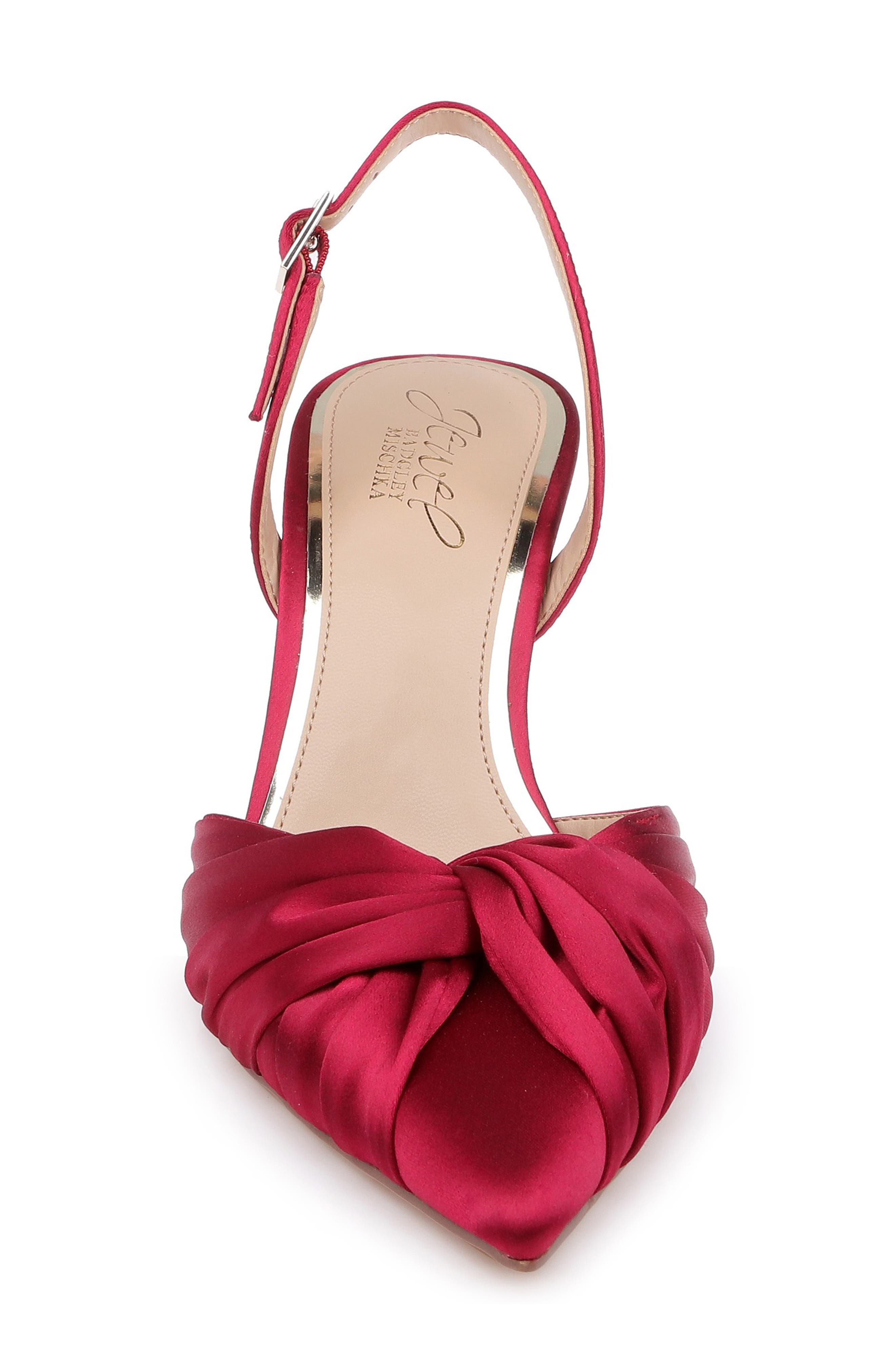 Zariel Slingback Pump, Alternate, color, GARNET SATIN