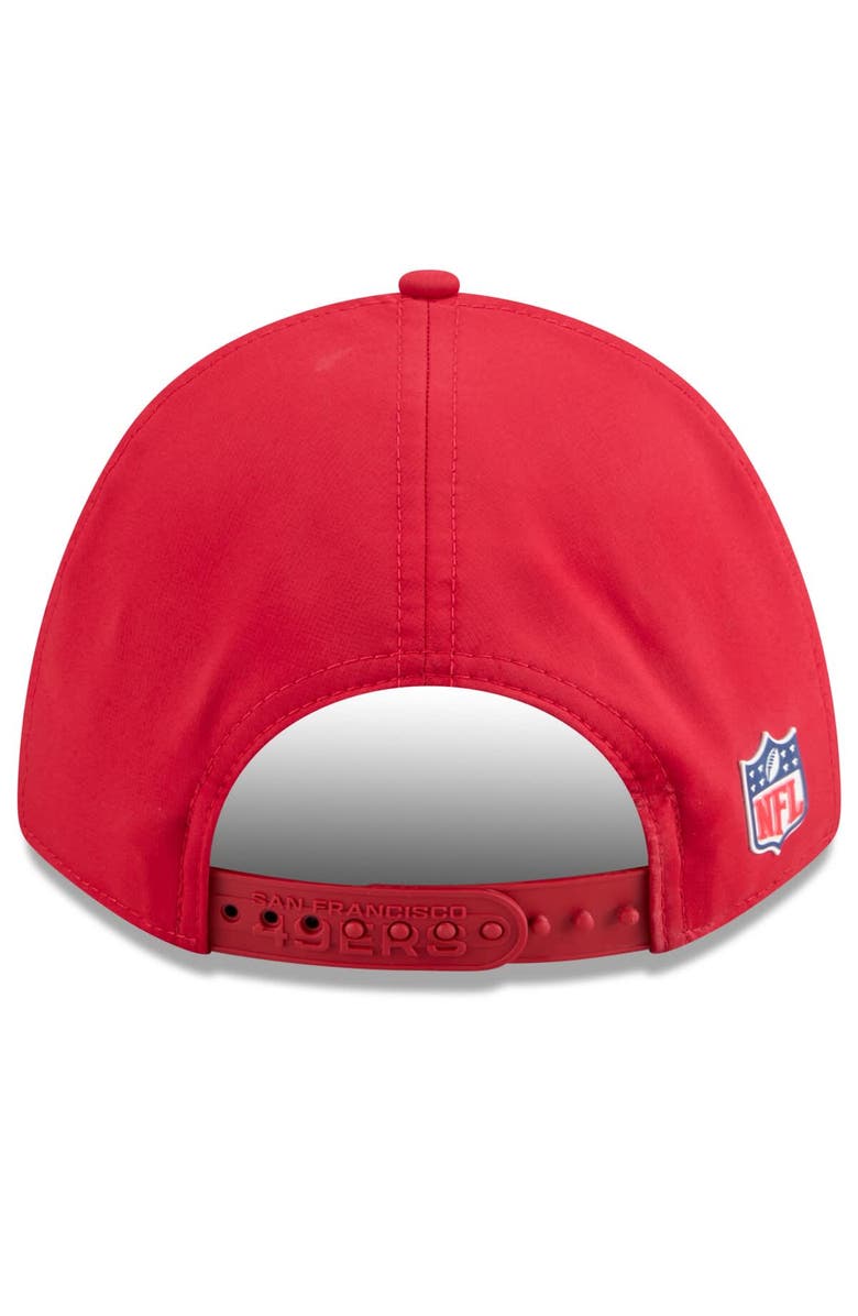 New Era Men's New Era Scarlet San Francisco 49ers 2025 Sideline M-Crown 9FORTY Adjustable Hat, Alternate, color, Scarlet