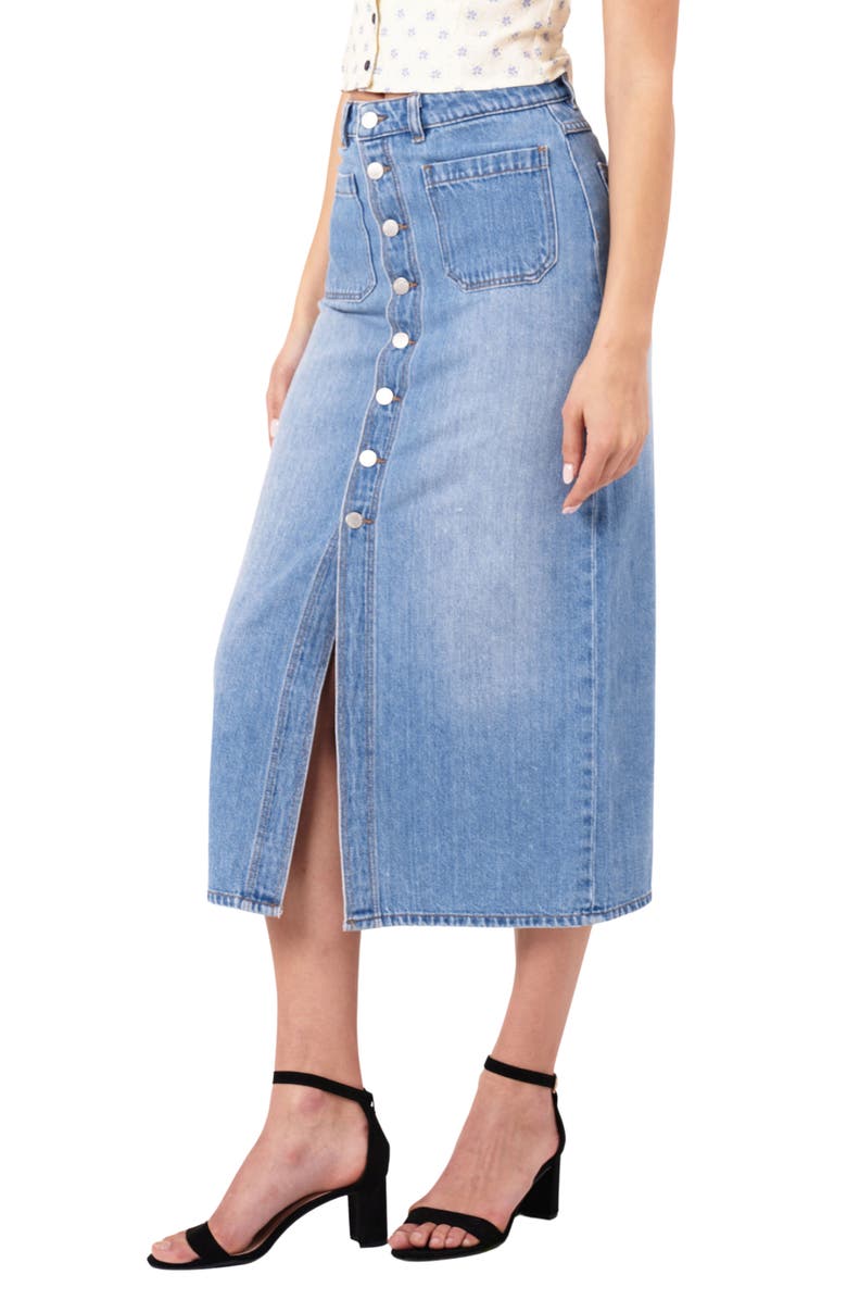 Rolla’s Denim Midi Skirt, Alternate, color,