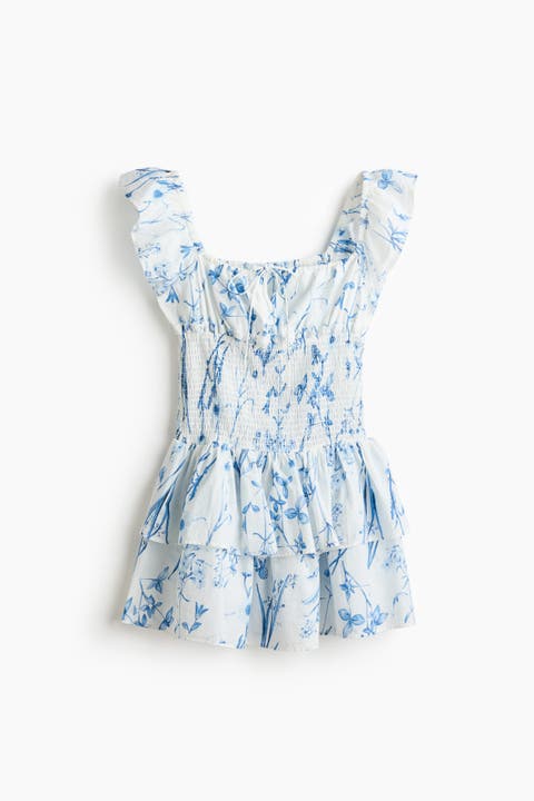 Smocked-waist Dress