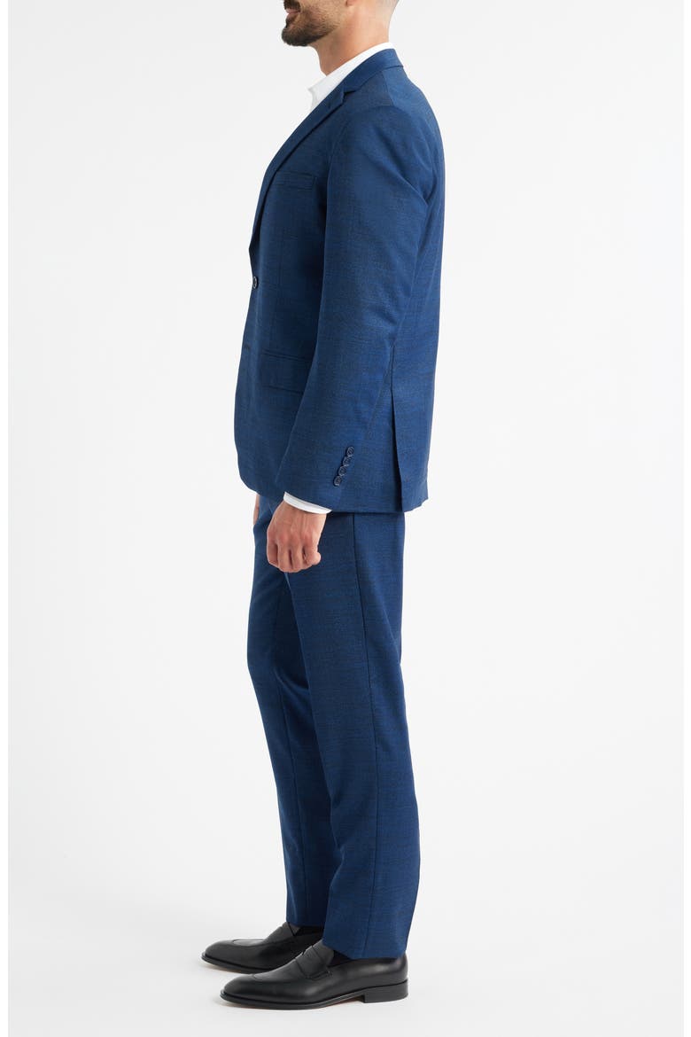 Modern Fit Medium Blue Méange Wool Suit, Alternate, color, NAVY