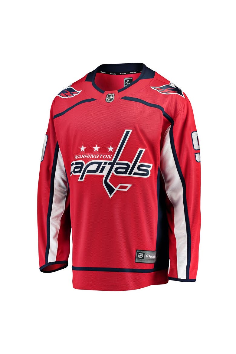 Men's Fanatics Ryan Leonard Red Washington Capitals Home Breakaway Jersey, Alternate, color, Red
