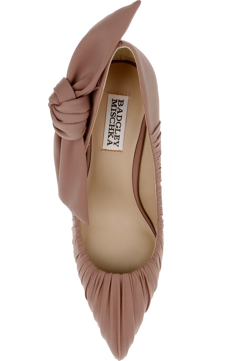 Badgley Mischka Collection Vanesa Pointed Toe Pump, Alternate, color, Nude Fabric