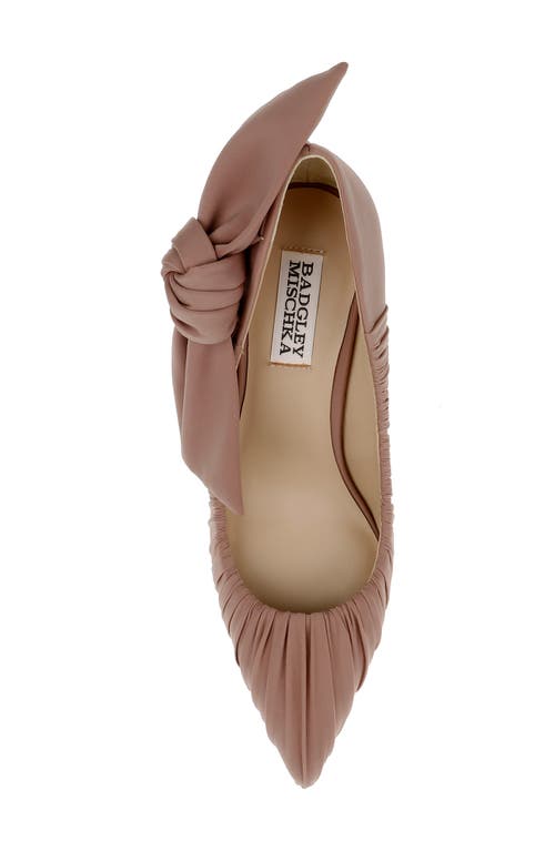 Badgley Mischka Collection Vanesa Pointed Toe Pump In Nude