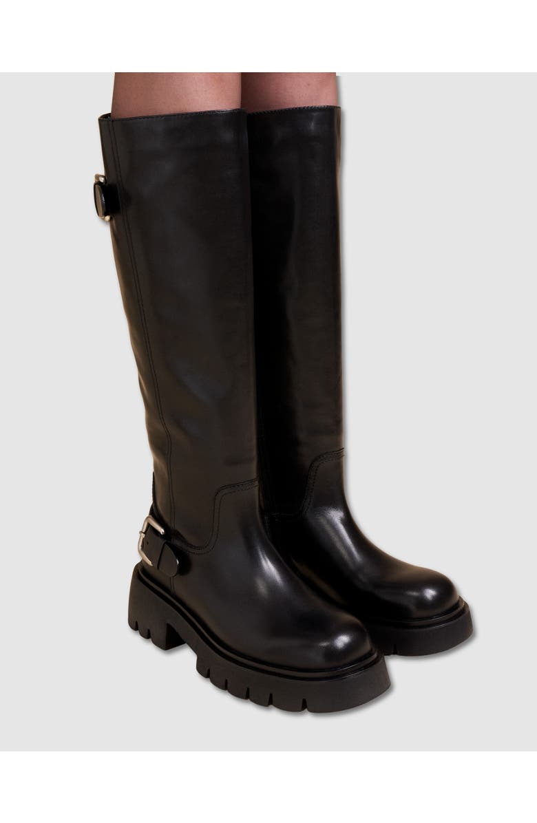 MI/MAI Herpen Chunky Treaded Sole Long Boot, Alternate, color, Black