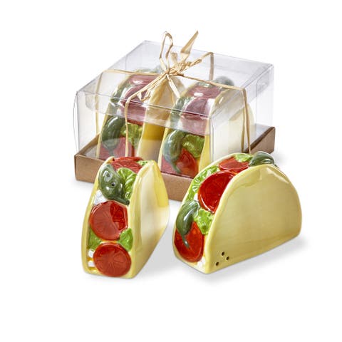 Taco Ceramic Decorative Salt and Pepper Shaker Set