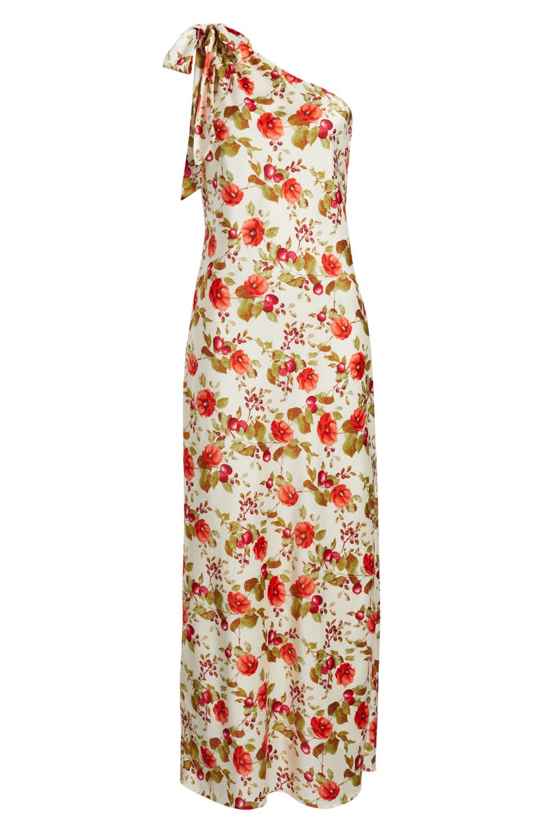 Chelsea28 Bow One-Shoulder Maxi Dress, Alternate, color, Red Sweet Fruit