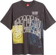 ICECREAM The Hill Oversize Studded Cotton Graphic T-Shirt
