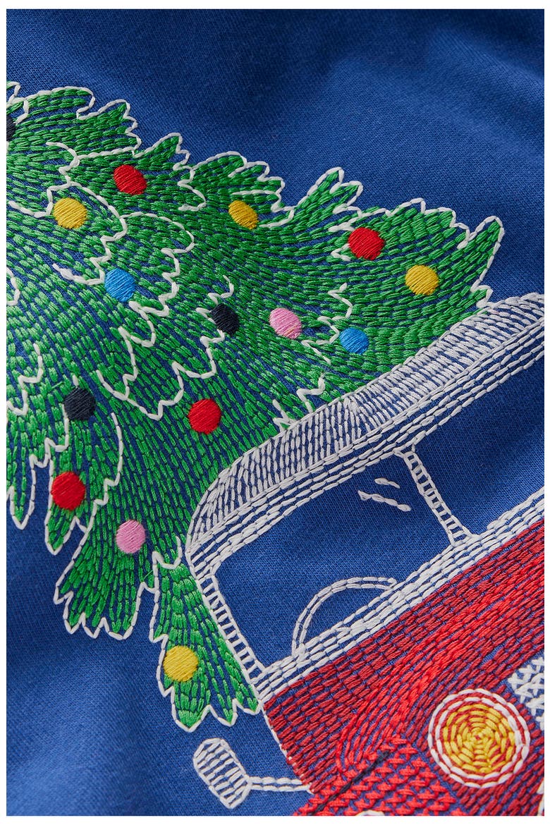 Kids' Holiday Glow in the Dark Superstitch Cotton Graphic T-Shirt, Alternate, color, FESTIVE JEEP XMAS TREE