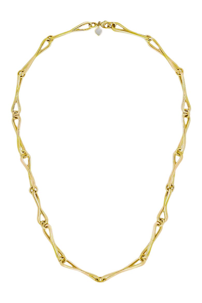 Large WaterDrop Link Necklace, Main, color, 14K YELLOW GOLD