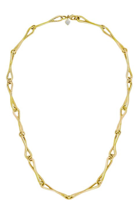 Large WaterDrop Link Necklace