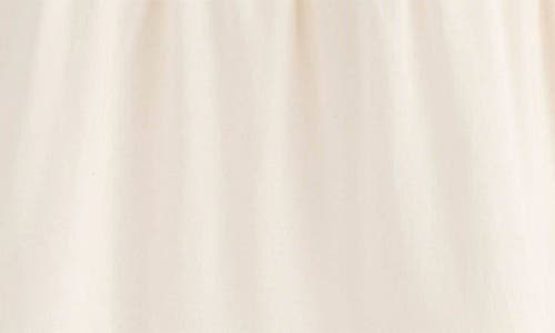 Mini Boden Kids' Enza Shell Embroidered Tiered Cotton Sundress In Soft Ivory Shells