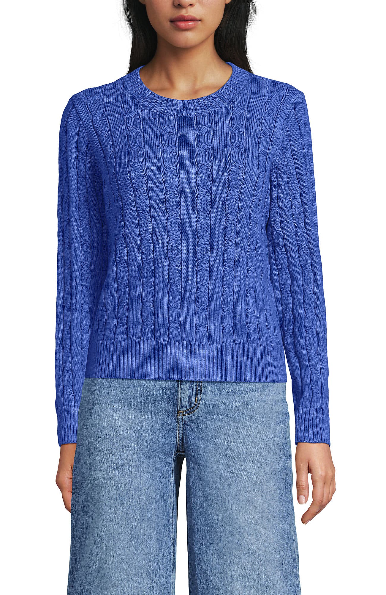 Cotton Cable Drifter Crewneck Sweater - image 5