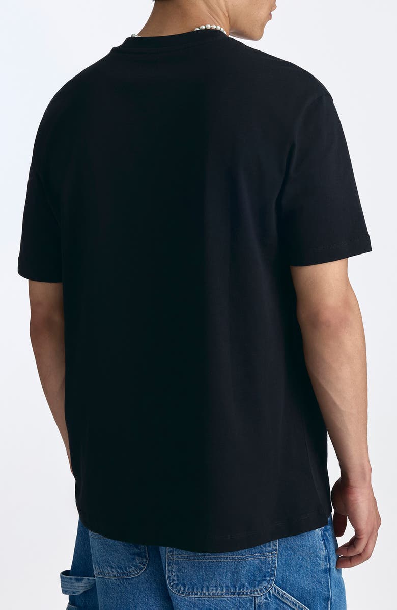Brooklyn Industries Logo Appliqué T-Shirt, Alternate, color, Black