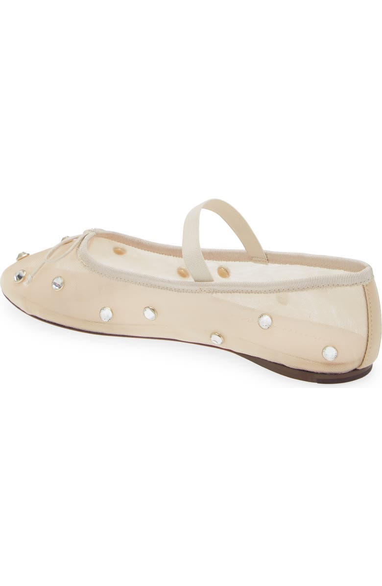 Loeffler Randall Leonie Crystal Embellished Ballet Flat, Alternate, color, Cream/ Crystal