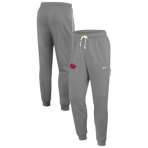 Men's Nike Heather Gray Arkansas Razorbacks 2025 Sideline Performance Taper Pants
