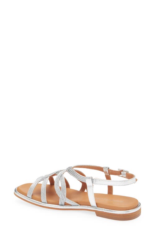 Regarde Le Ciel Elma Ankle Strap Sandal In String/antique Silver