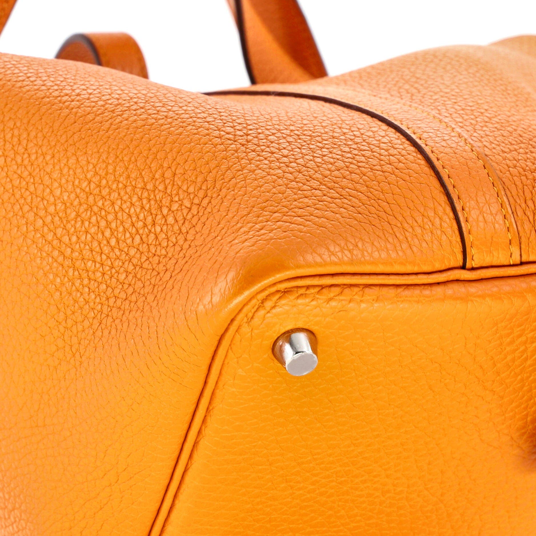 Pre-Owned Hermes Picotin Lock Bag Clemence PM, Alternate, color, Abricot