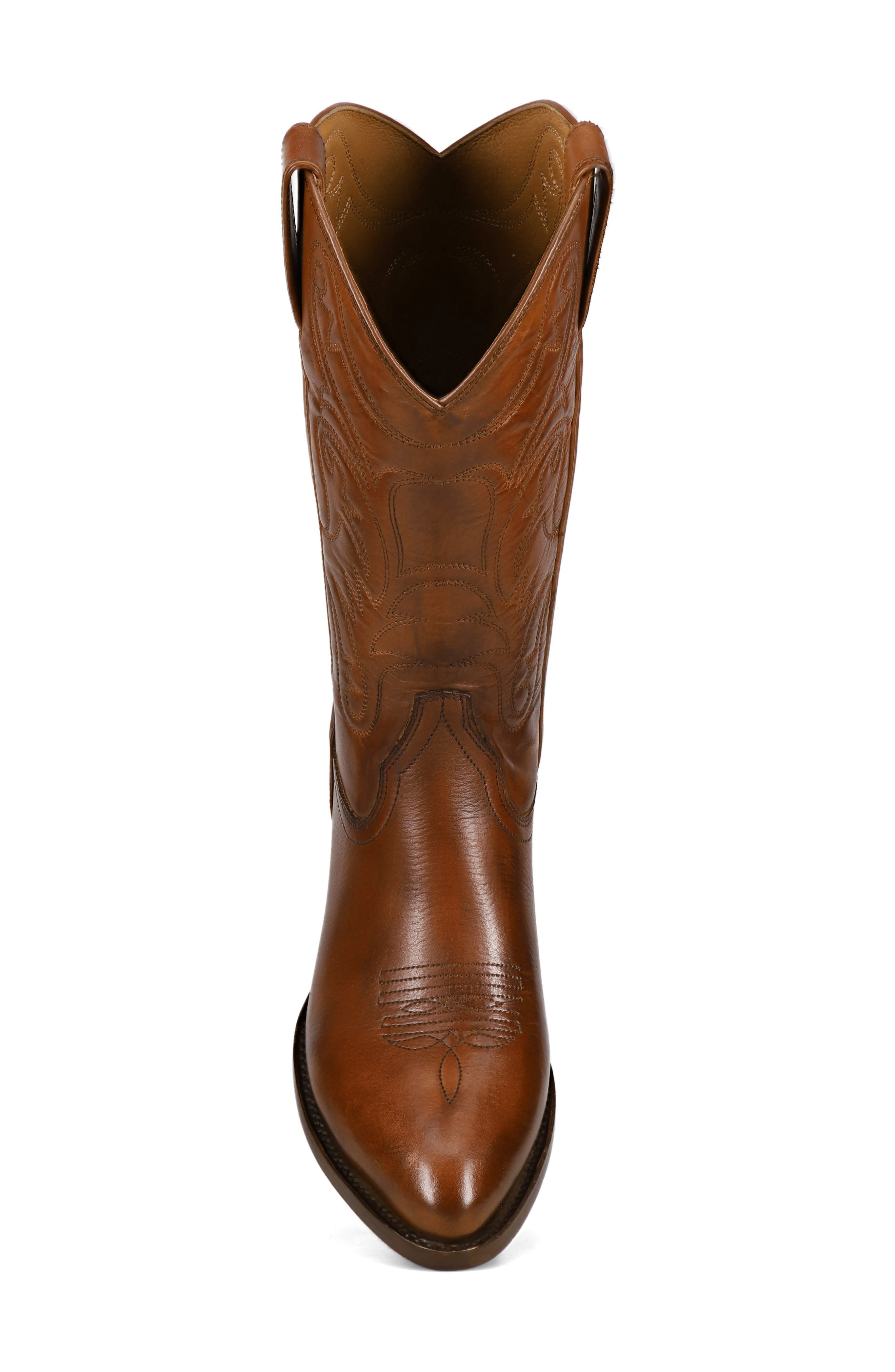 Frye Bruce Western Boot, Alternate, color, Saddle