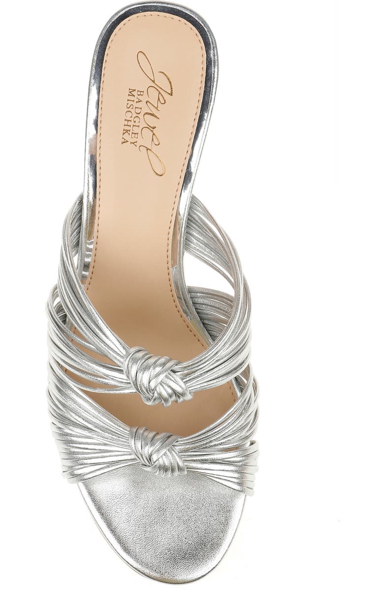 Jewel Badgley Mischka Cheryl Knotted Slide Sandal, Alternate, color,