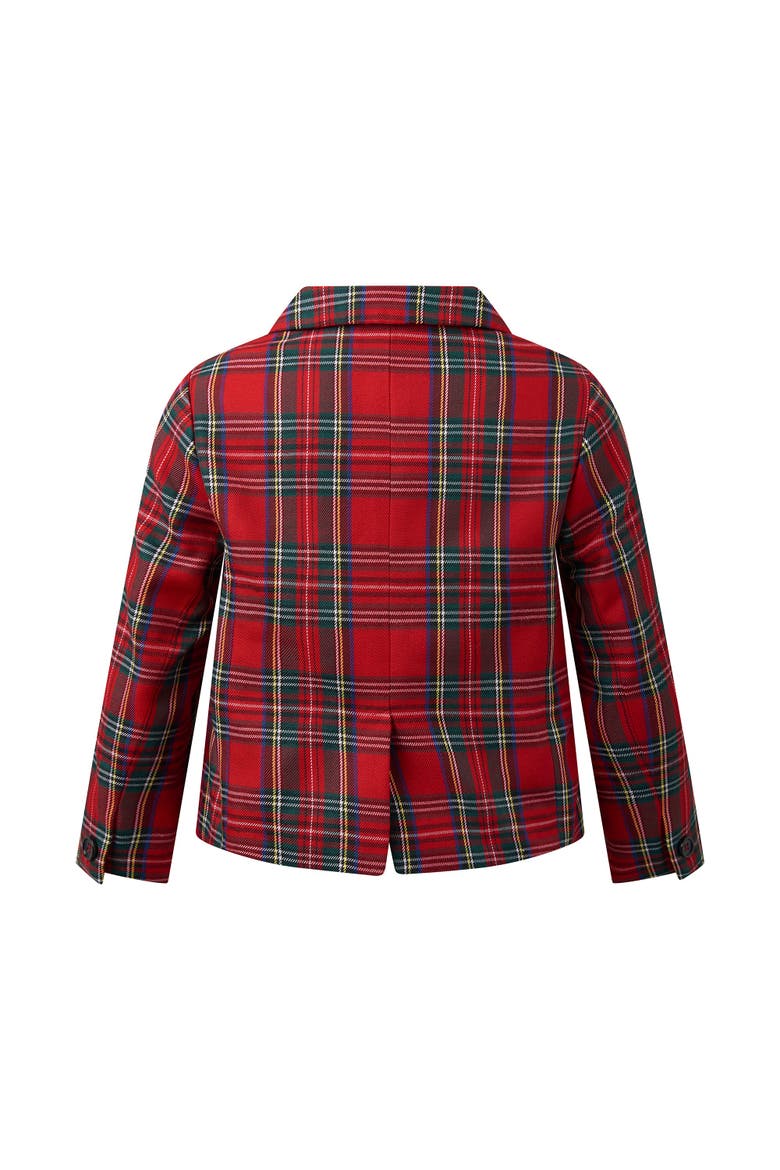 Tartan Blazer, Alternate, color, Red