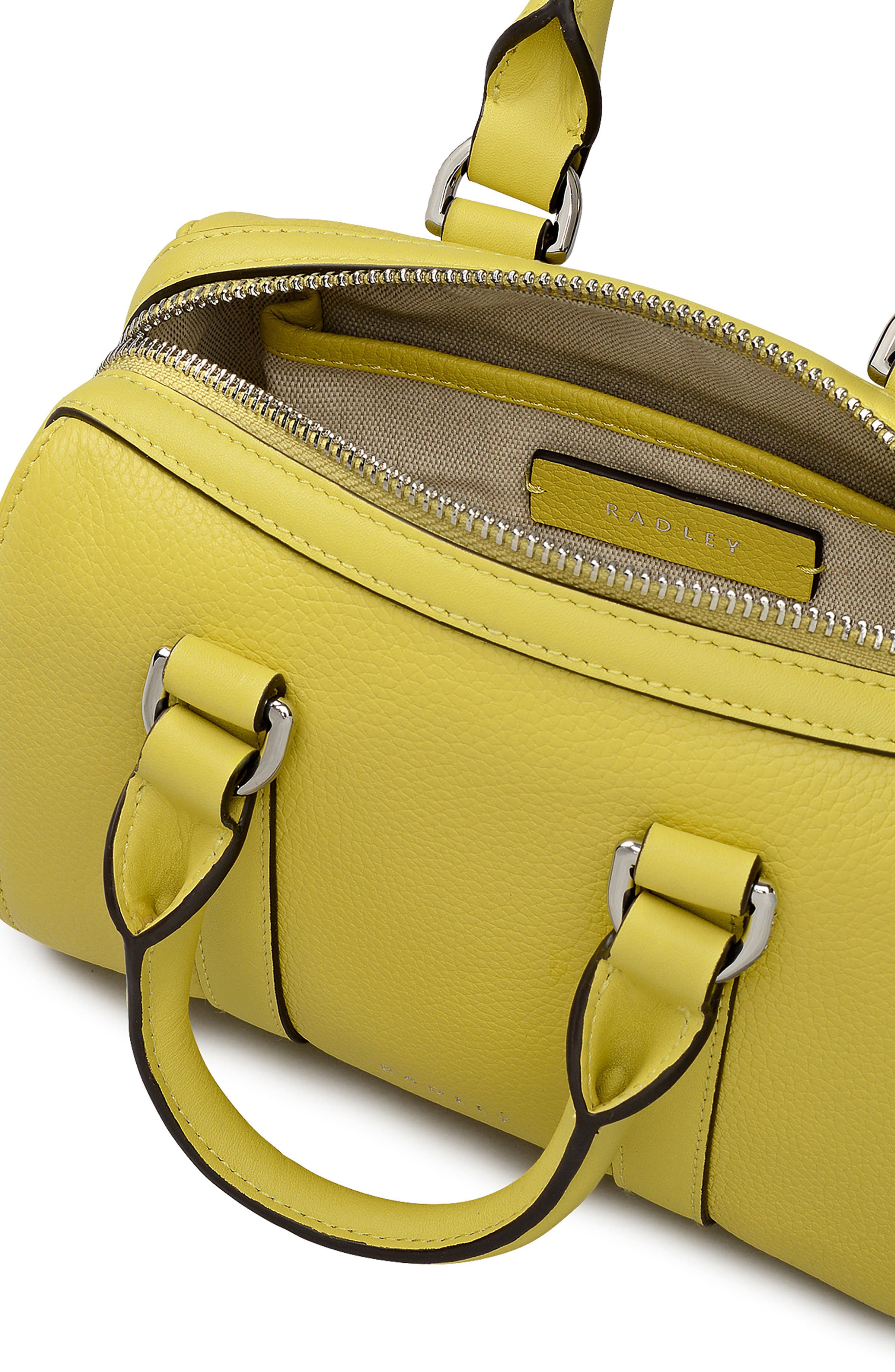 Radley Mini Noble Alley Zip Top Handle Bag, Alternate, color, Limoncello