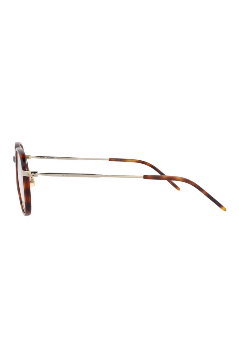 49mm Round Sunglasses, Alternate, color, HAVANA GOLD TRANSPARENT