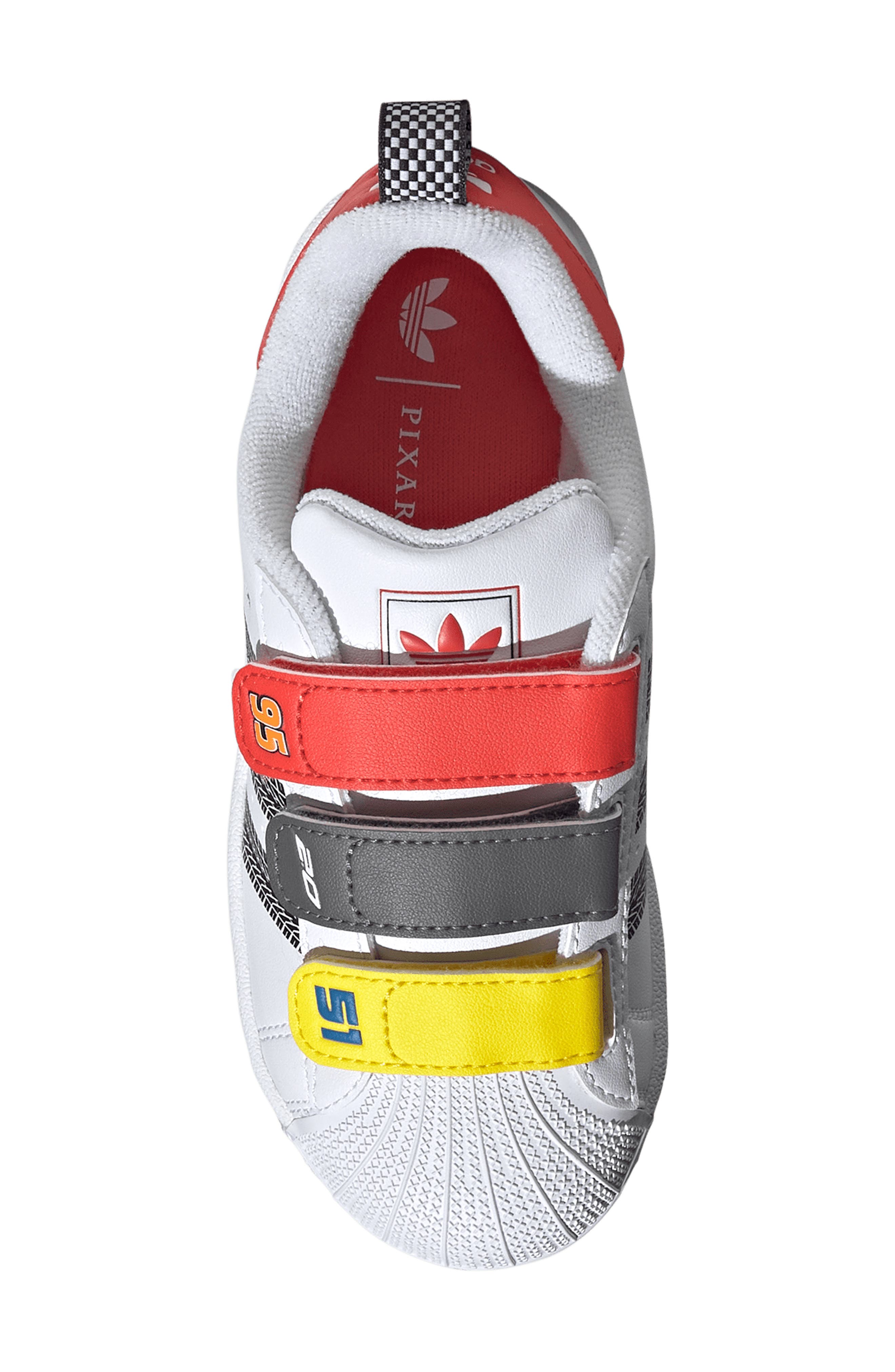 adidas Kids' Superstar II Sneaker, Alternate, color, White/ Bright Red