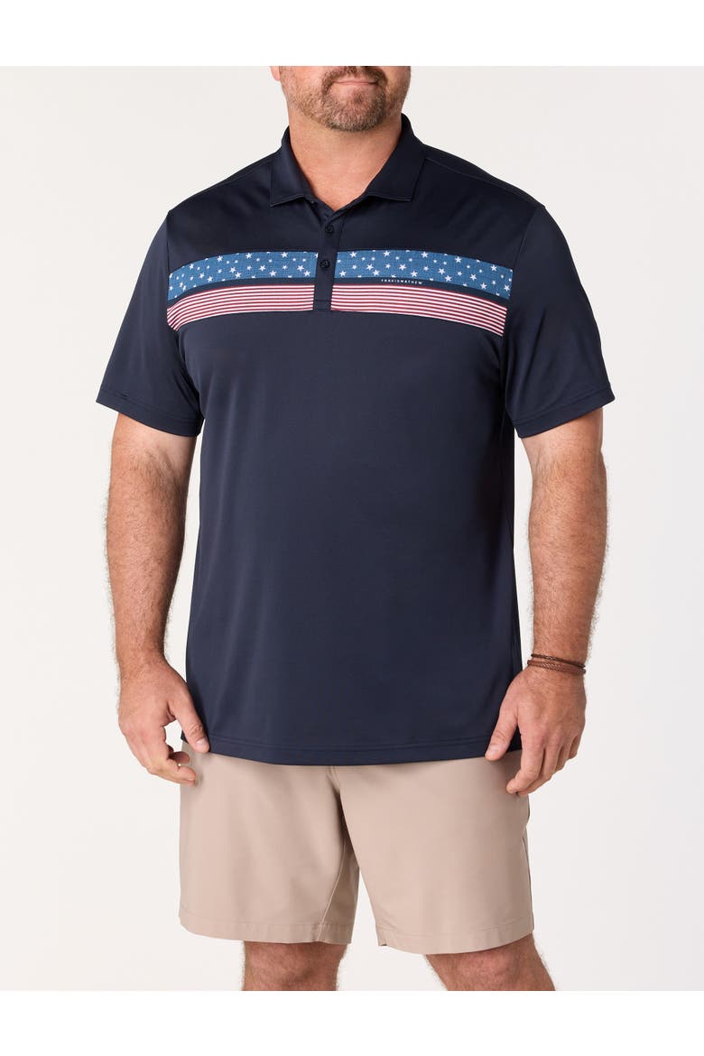 Big & Tall Good Good Flag Polo Shirt, Alternate, color, TOTAL ECLIPSE
