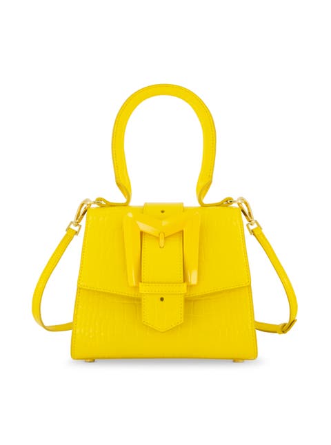【GRAILZ】LUXE FIORE LEATHER BAG [LIGHT YELLOW] Hellen Crossbody Handbag - Yellow | Fashion Nova