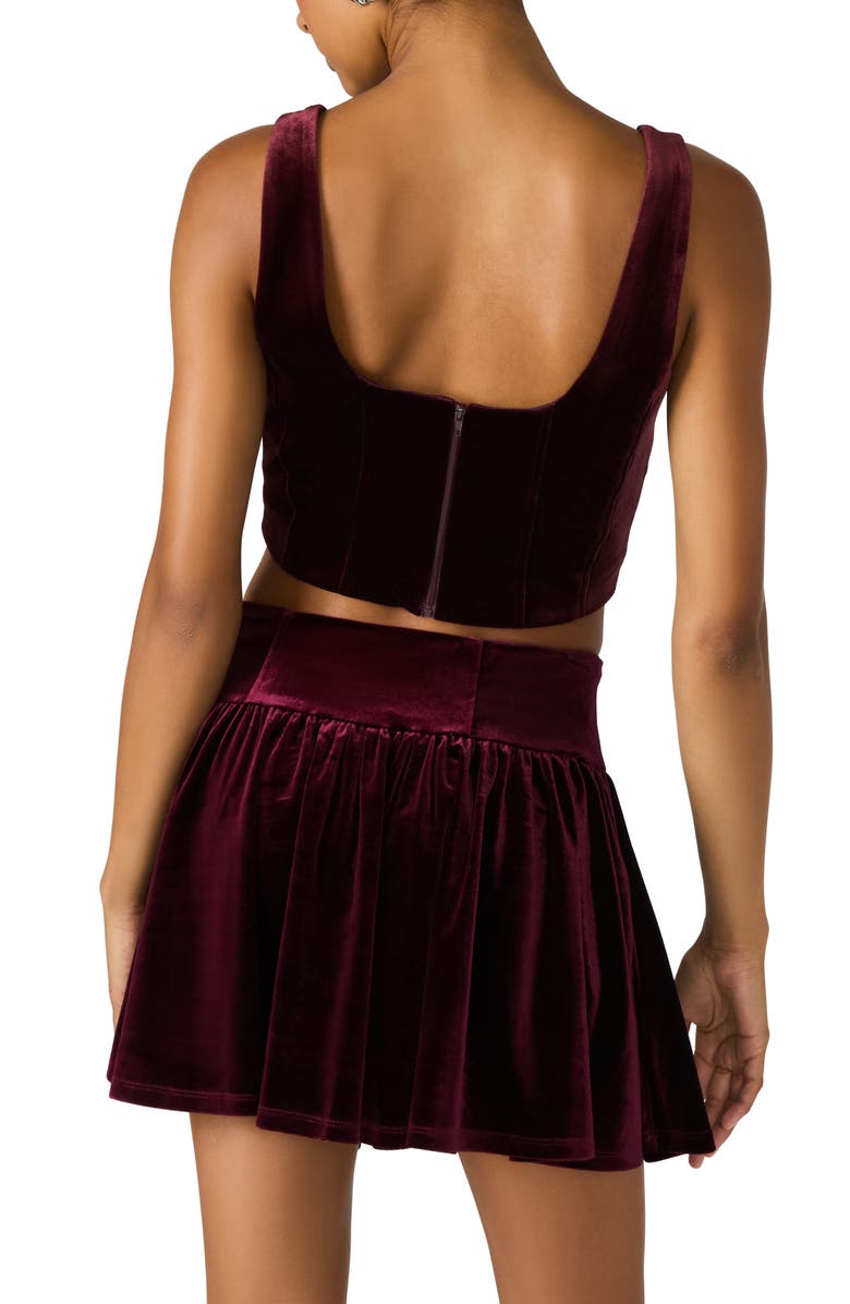 Steve Madden Aryanna Velvet Tank, Alternate, color, Velvet Wine
