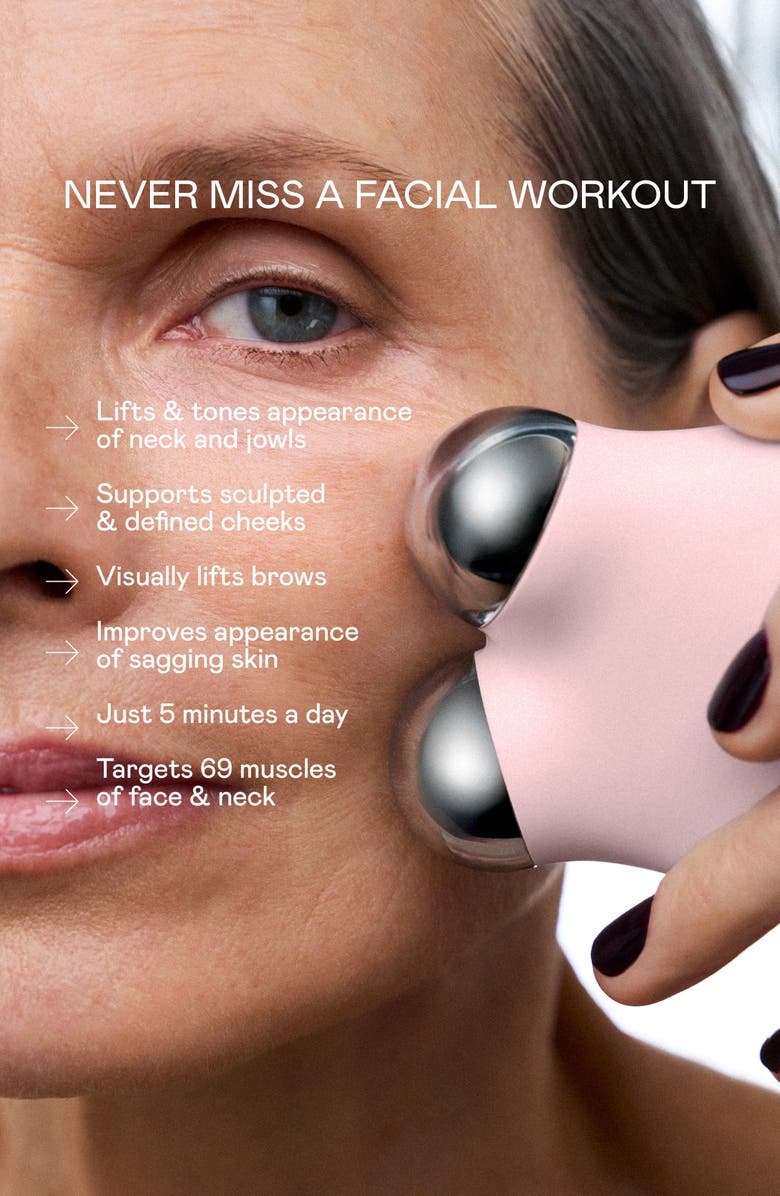 NuFACE<sup>®</sup> MINI+ Smart Petite Microcurrent Facial Toning Device Starter Kit, Alternate, color, Violet Dusk