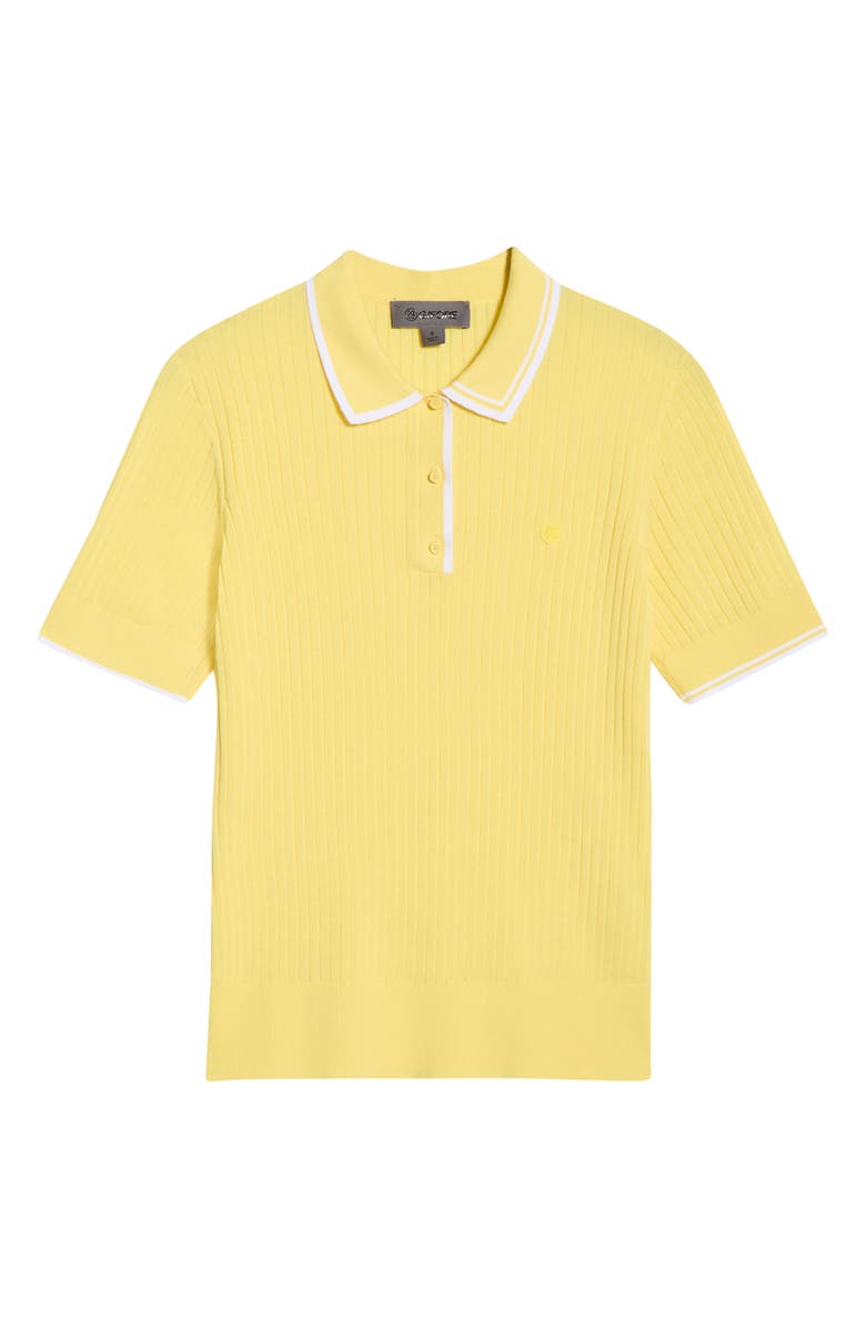 G/FORE Cotton Blend Rib Knit Polo, Alternate, color, Canary