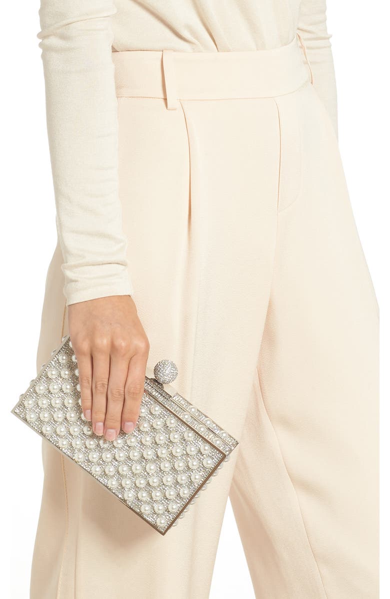 SOPHIA WEBSTER Clara Crystal Box Clutch, Alternate, color,